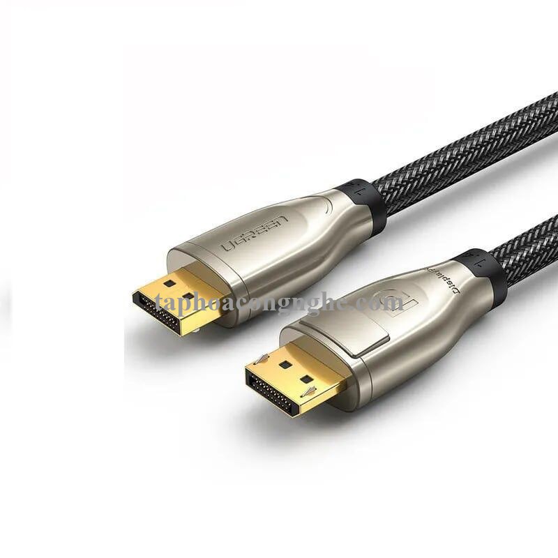 Ugreen 60844 3m cáp dp ra displayport 1.4 version hợp kim bọc lưới chống nhiễu màu đen DP112 30060844